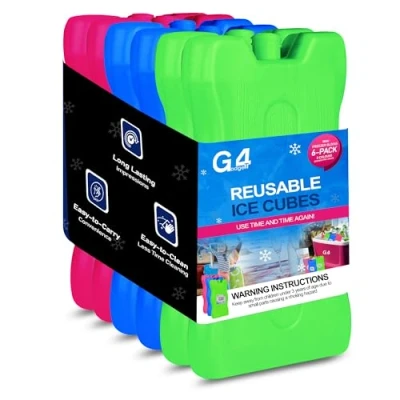 Image of Pack of Freezer Blocks 16CM Ice Brick Block Cooler Bag Box Travel Picnic (4)