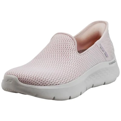 Image of Skechers Women&#039;s Go Walk Flex Slip ins Relish Sneaker, Light Pink, 10