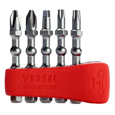 Image of VESSEL EIBMG50K003 Impact Ball Bit Set PH2, SQ2, T20, T25 50mm 5 Piece