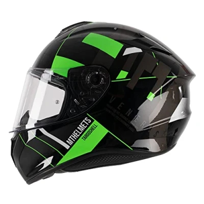 Image of MT Helmets Targo Full Face Motorcycle Helmet Veneris A6 Gloss Fluo Green XL