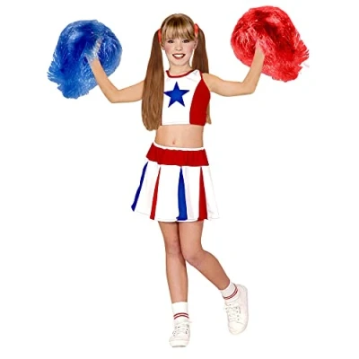 Image of Children&#039;s Cheerleader Costume Large 11 13 yrs (158cm) for USA Sports Fancy Dress