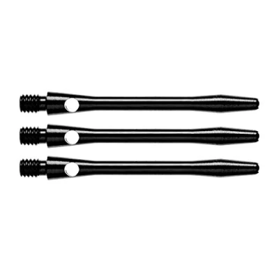 Image of RED DRAGON Anodised Aluminium Medium Black Dart shafts 4 sets per pack (12 in total)
