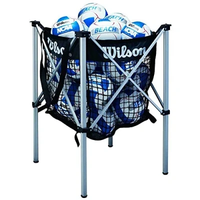 Image of Wilson Unisex Beach Stand Up Vb Cart Volleyball, Black, Uni UK