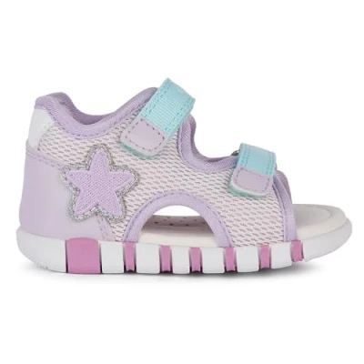Image of Geox Baby Girls B Iupidoo Gir Sandal, Pink Lilac, 7 UK Child