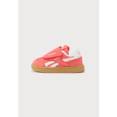 Image of Reebok Classic Smash EDGE HOOK &amp; LOOP Unisex Baby shoes for kids, Size: 95, Sunset coral/electric amber/rgum Suede
