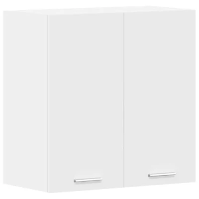 Image of vidaXL Kitchen Cabinet Home Equipment Indoor Furniture Appliance Tool Storage Shelf Organiser Morden Cupboard White Chipboard