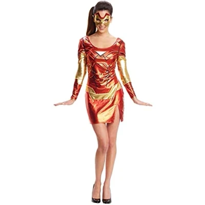 Image of Rubie&#039;s 880955 Official Marvel Miss Iron Man Resue Adult Costume Ladies Xsmall