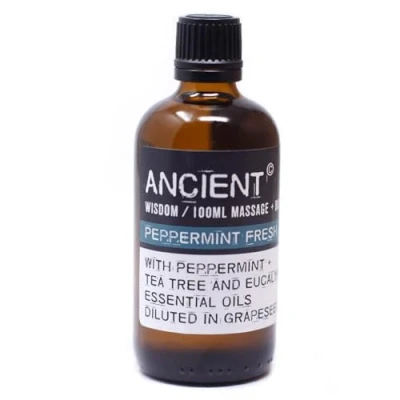 Image of Ancient Wisdom 100 ml Peppermint Fresh Massage Oil
