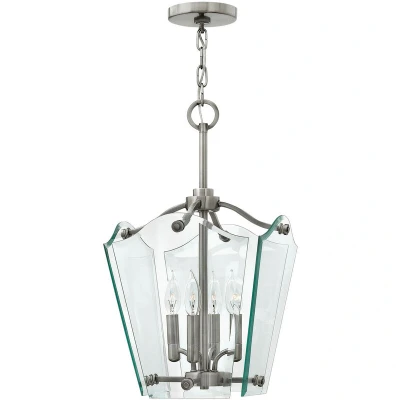 Image of Wingate 4 Light Small Ceiling Pendant Polished Antique Nickel, E14