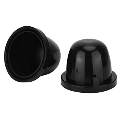 Image of Headlight Dust Cover 85Mm For Fiesta 83Mm Led Protector Cover, 2Pcs Black Rubber Car Waterproof Housing Seal Cap