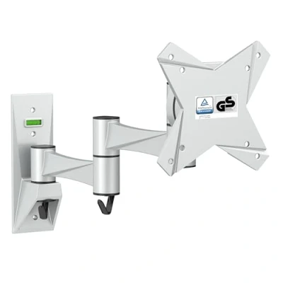 Image of RICOO TV Wall Bracket Mount Tilt &amp; Swivel Universal Monitor Mounting S1711 Holder Arm also for Curved 4K LCD LED Television / 13 32 Inch VESA 75x75 100x100 Silver
