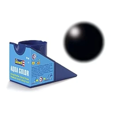 Image of Revell 18ml Aqua Color Acrylic Paint (Black Silkyy Finish)