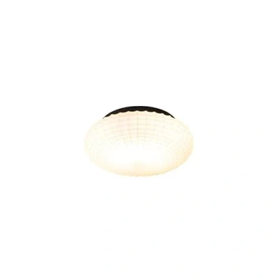 Image of Qazqa Classic Ceiling Lamp I Flush Light Black with Opal Glass 23 cm IP44 Nohmi Antique Suitable for LED E27 1 Living ro