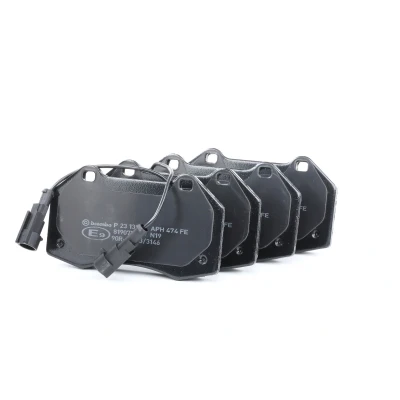 Image of 51934099, 71765466, 71773661, 77365672, 77365830 Brake pad set BREMBO P 23 139 incl. wear warning contact without accessories ALFA ROMEO: MiTo