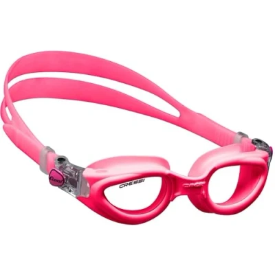 Image of CRESSI Rocks Kids Goggles, Pink Perfect Goggles for Swimming, Pool and Snorkelling ideal Children Boys, Pink/Clear Lens, 7/15 Years