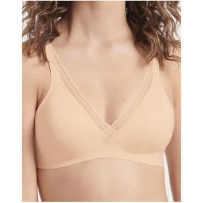 Image of Sloggi Women&#039;s BODY ADAPT Twist T shirt Bra molded, POWDER ORANGE, S Plus