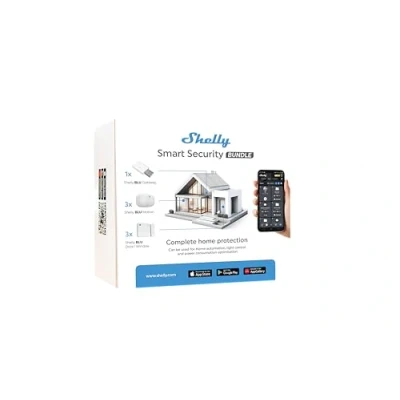 Image of Shelly Smart Security Bundle Package Bluetooth Devices Home Automation iOS Android App Long Battery Life Customized Alarm Zones Scenarios