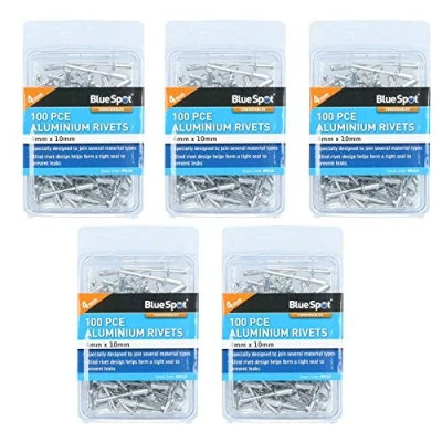 Image of 500 Metric Aluminium Blind Pop Pot Rivets Set Fastener Fastening 4mm x 10mm
