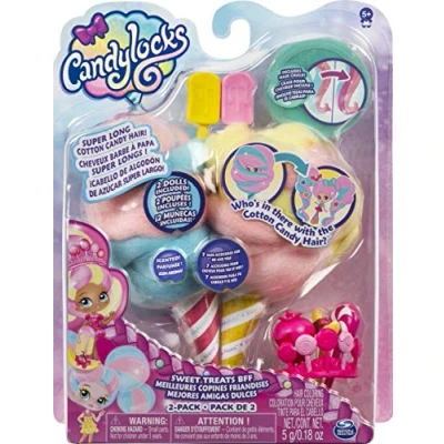 Image of Candylocks Sweet Treats BFF 2 Pack, Cora Crème and Charli Chip, Scented Collectible Dolls with Accessories