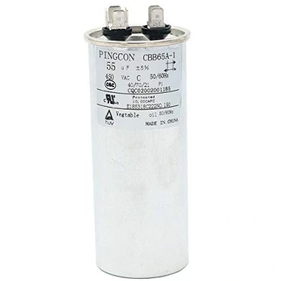 Image of DollaTek 55uF CBB65 Capacitor Motor Running for Air Conditioner 450VAC SH 40/70/21 50/60Hz