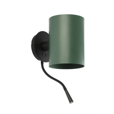 Image of Guadalupe Reading Light Wall Black,Green, E27