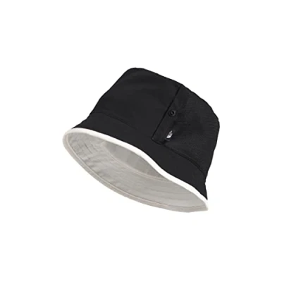 Image of The North Face Class V Reversible Bucket HAT Unisex Hat, Size: S/M, black/gardenia white