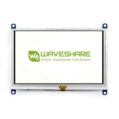 Image of Waveshare 5 Inch Display Resistive Touchscreen HDMI LCD(B) 800x 480 High Resolution for Raspberry Pi 4/3 Model B/3B+/BB BLACK/Banana Pi,Work as Computer Monitor Windows 10/8.1/8/7