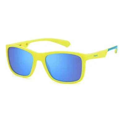 Image of Sunglasses Polaroid Pld 8053/s col. 05b/5x Junior Square Matt yellow