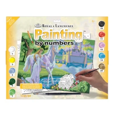 Image of Royal &amp; Langnickel PJL20 Fairy Castle Painting by Numbers Kit