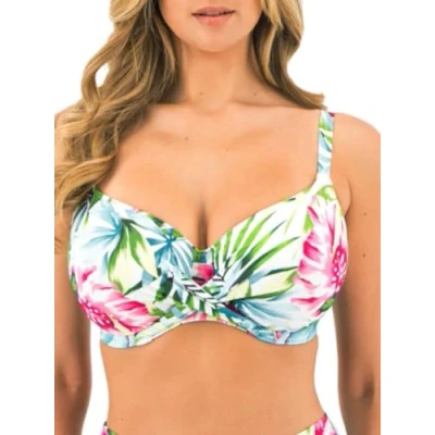 Image of Fantasie Women&#039;s Langkawi Underwire Twist Front Tankini Top, White, 34E