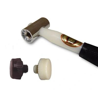 Image of Thor 712 Nylon Faced Window Glazing Hammer/Mallet with Hard White &amp; Tough Brown Head