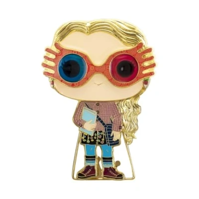 Image of Funko Large Pop! Enamel Pin Luna Lovegood Harry Potter: Group Potter Pins Cute Collectable Novelty Brooch for Backpacks &amp; Bags Gift Idea