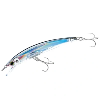 Image of Yo Zuri Crystal 3D Minnow Floating Lure, Silver Black, 4 3/8 Inch
