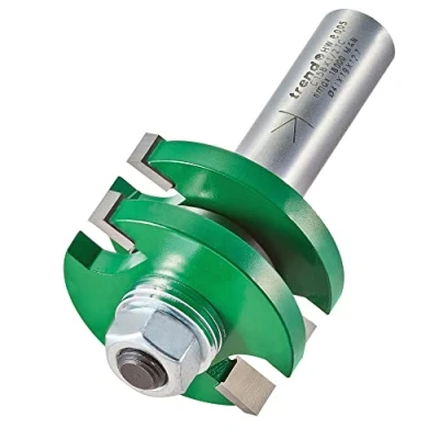 Image of Trend CraftPro Tongue and Groove Router Cutter Bit, 1/2 Inch Shank, 3.2mm Cut Length 9.5mm Diameter, Tungsten Carbide Tipped, C158X1/2TC