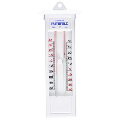 Image of Faithfull FAITHMMBUTMF Thermometer Press Button Max Min Day/NIght Check