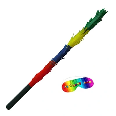 Image of Pinata smashing stick and blindfold