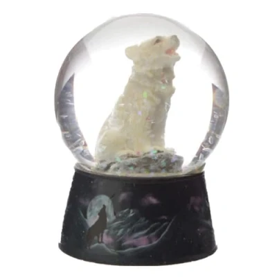 Image of Puckator Protector of the North Dream Wolf Snow Globe Fantasy Design Home Decoration Plastic Globes For Adults With Real Glass Dome Resin Beautiful Uk