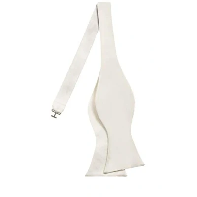 Image of Dobell Mens Ivory Bow Tie Self