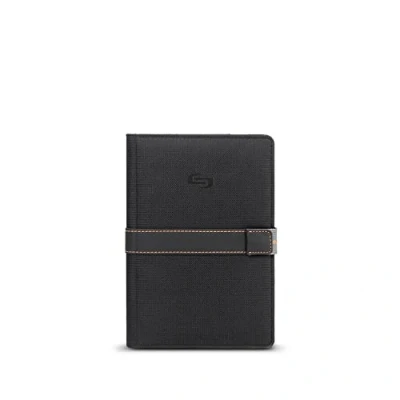 Image of Solo Urban Universal Fit Tablet/eReader Booklet, 5.5&quot; to 8.5&quot;, Black/Orange, Metro Tablet Case