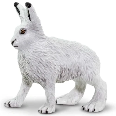Image of Safari Ltd. Arctic Hare Realistic Hand Painted Toy Figurine Model Quality Construction from Phthalate, Lead and BPA Free Materials For Ages 3 Up
