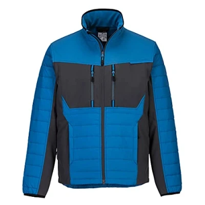 Image of Portwest WX3 Hybrid Baffle Jacket Persian Blue Large