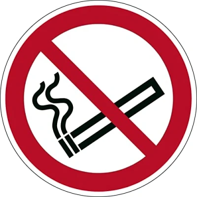 Image of Durable 172803 Floor Sticker Safety Mark Smoking not Allowed, Ø 43 cm