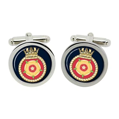 Image of HMS Cumberland, Royal Navy Cufflinks in Box