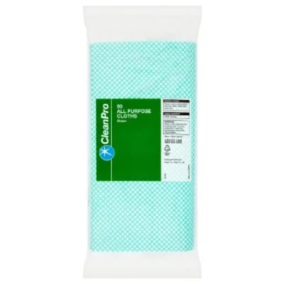Image of CleanPro 50 All Purpose Cloths Green x Case of 15