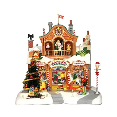 Image of Lemax Christmas Village Santas Workshop With 4.5V Adaptor 35558