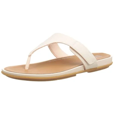 Image of Fitflop Women&#039;s Gracie ADJ Canvas Flat Sandal, Rose Foam, 3 UK