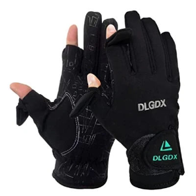 Image of Fishing Gloves Men Women Cold Weather Fingerless Winter Fly Ice Photography Hunting Waterproof Touch Screen