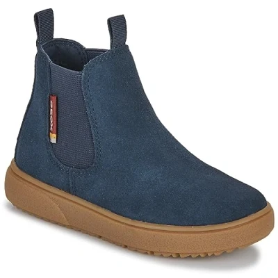 Image of Geox J Theleven Classic ankle boots for kids, Size: 6, Azul Leather