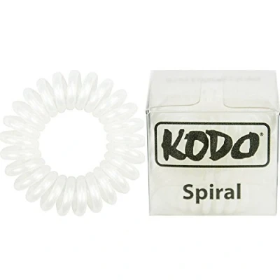 Image of Kodo White Spiral Hair Bobbles