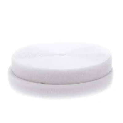 Image of 10mm Velcro® Brand Hook &amp; Loop White Sew On 2m